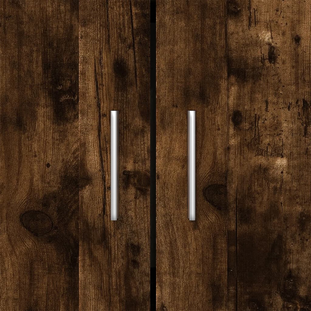 Boekenkast 82,5x30,5x115 cm bewerkt hout gerookt eikenkleurig is nu te koop bij PeponiXL, paradijselijk wonen!