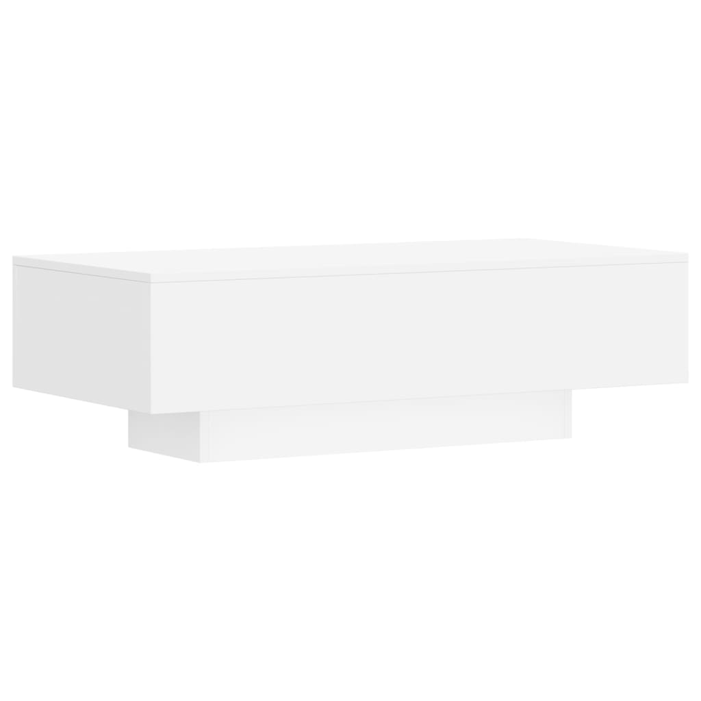 Salontafel 100x49,5x31 cm bewerkt hout wit is nu te koop bij PeponiXL, paradijselijk wonen!