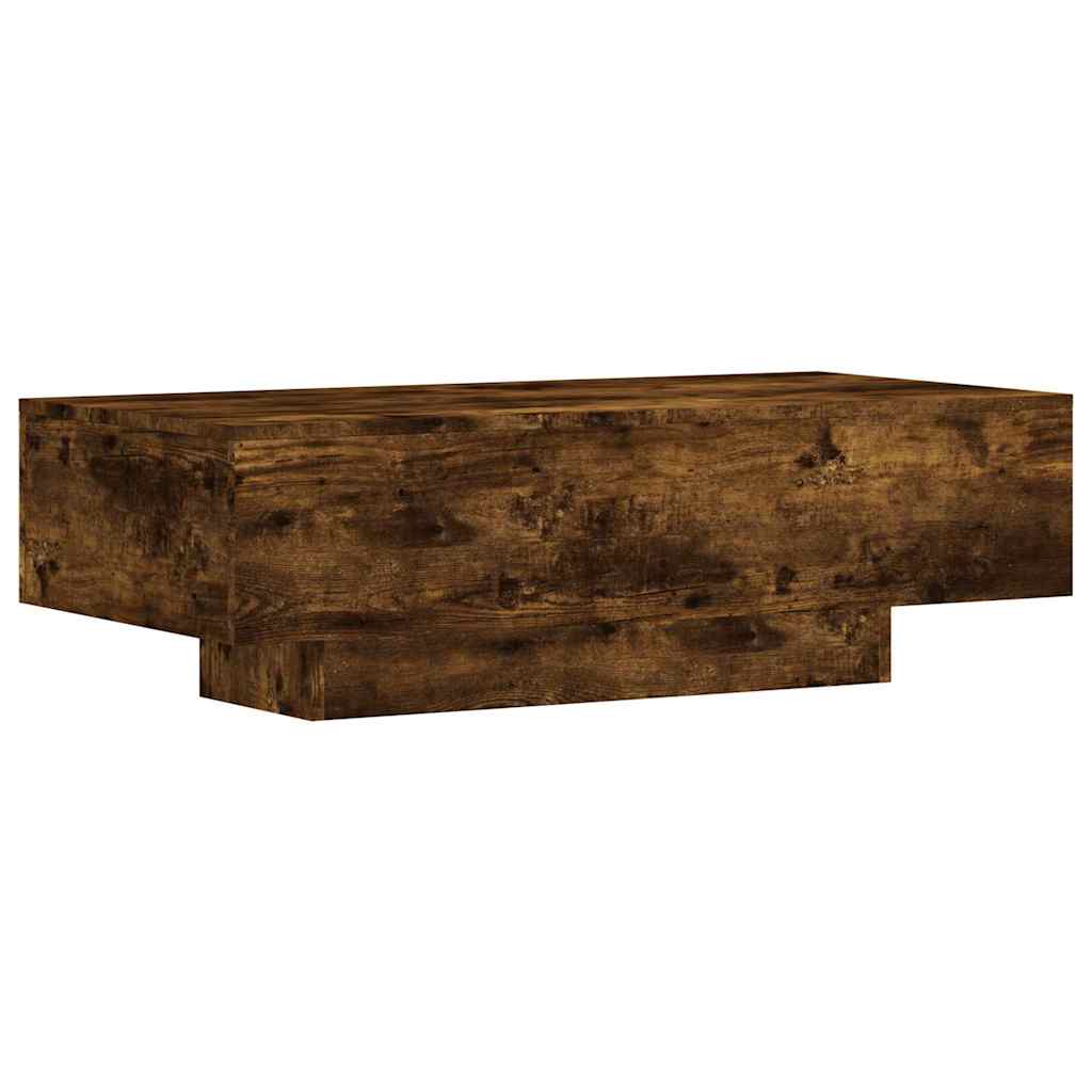 Salontafel 100x49,5x31 cm bewerkt hout gerookt eikenkleurig is nu te koop bij PeponiXL, paradijselijk wonen!