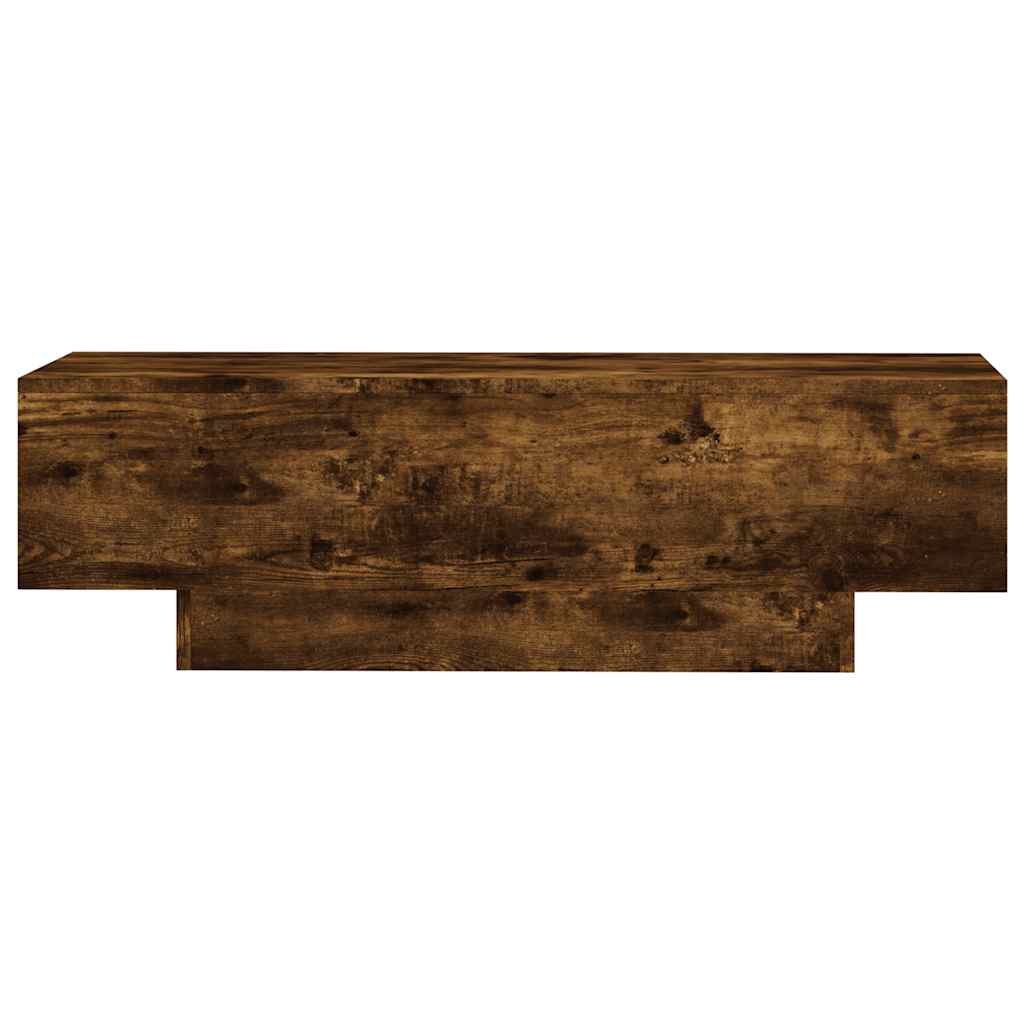 Salontafel 100x49,5x31 cm bewerkt hout gerookt eikenkleurig is nu te koop bij PeponiXL, paradijselijk wonen!
