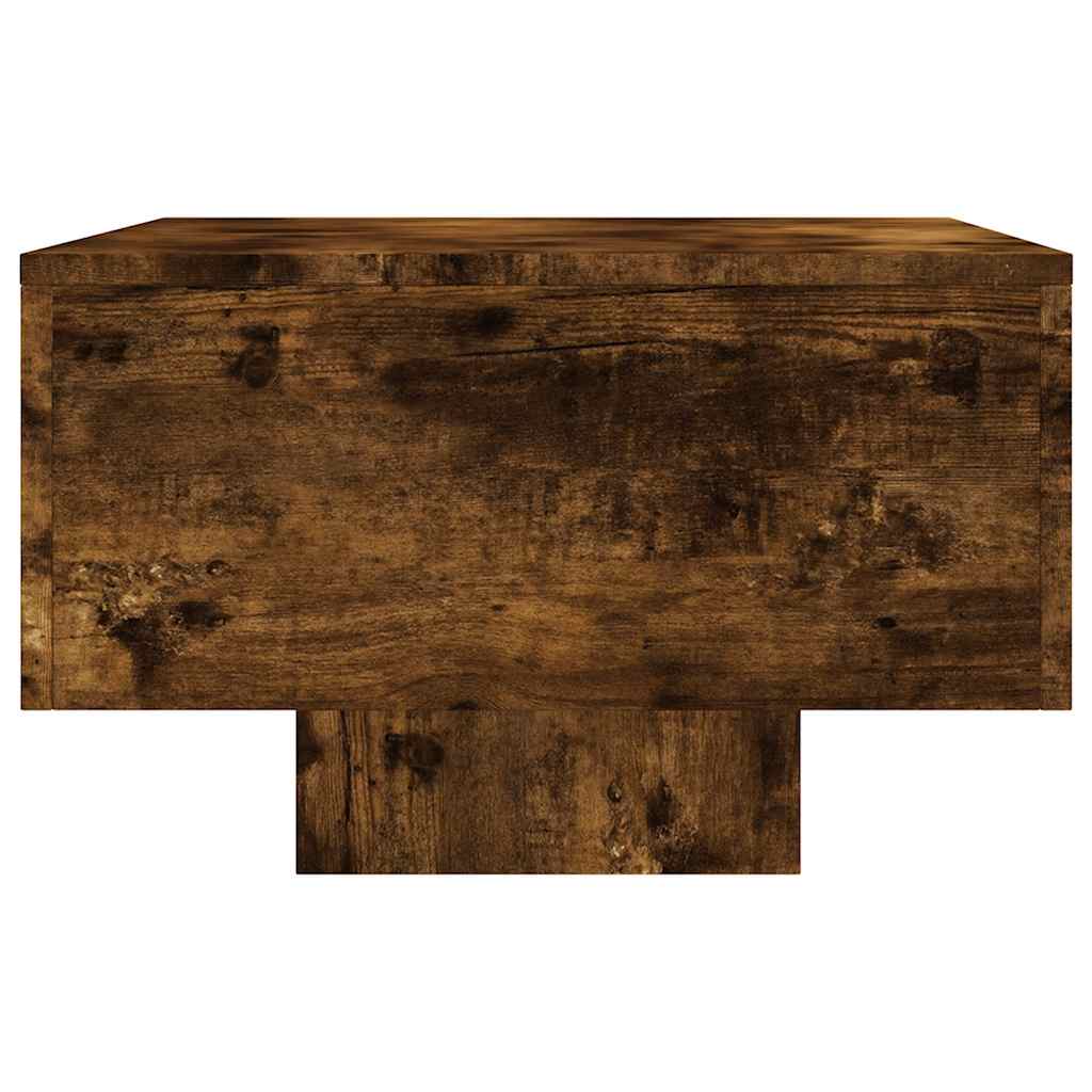 Salontafel 100x49,5x31 cm bewerkt hout gerookt eikenkleurig is nu te koop bij PeponiXL, paradijselijk wonen!