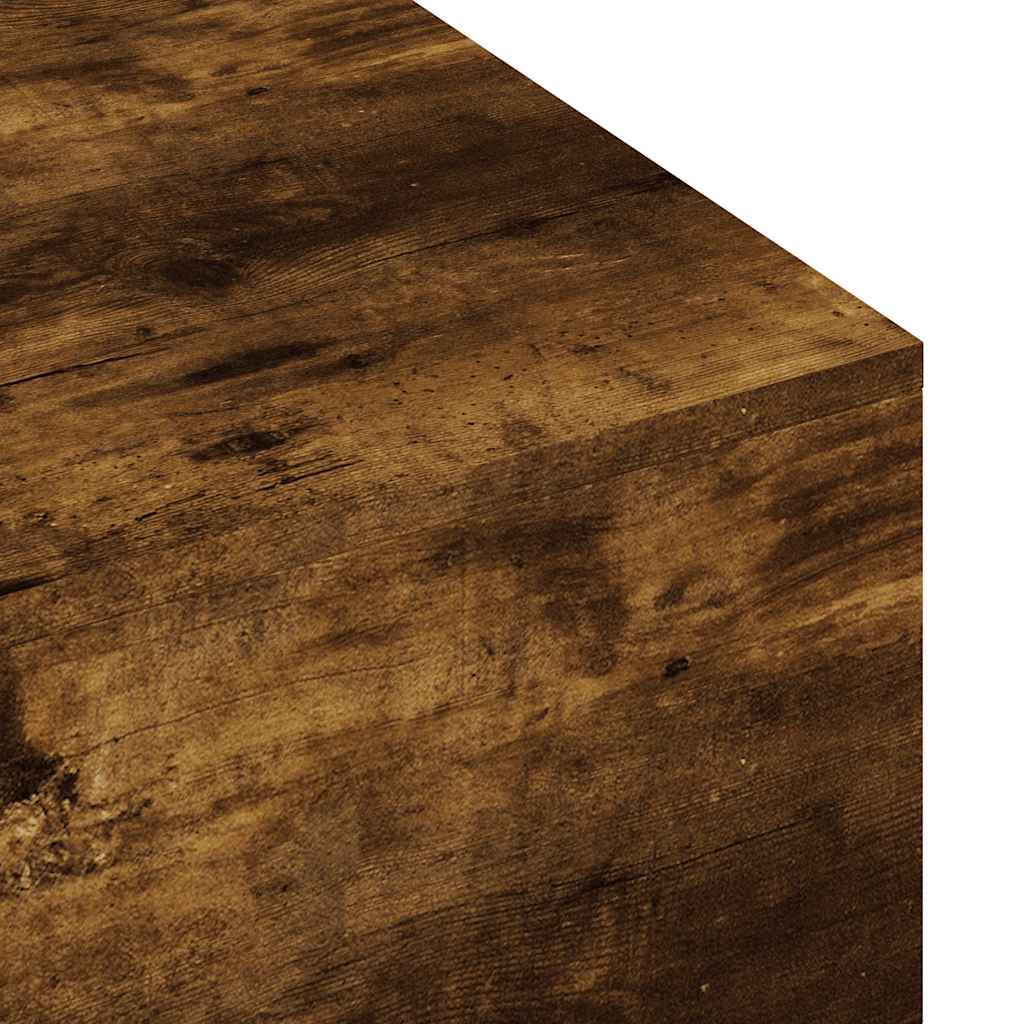 Salontafel 100x49,5x31 cm bewerkt hout gerookt eikenkleurig is nu te koop bij PeponiXL, paradijselijk wonen!