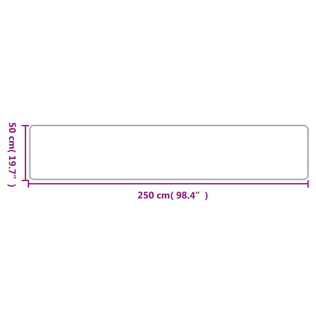 Tapijtloper 50x250 cm sisal-look platina is nu te koop bij PeponiXL, paradijselijk wonen!