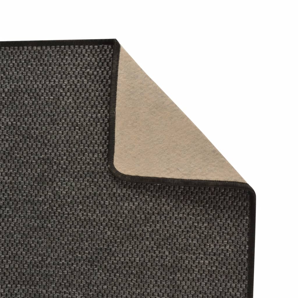 Tapijtloper 50x150 cm sisal-look antracietkleurig is nu te koop bij PeponiXL, paradijselijk wonen!