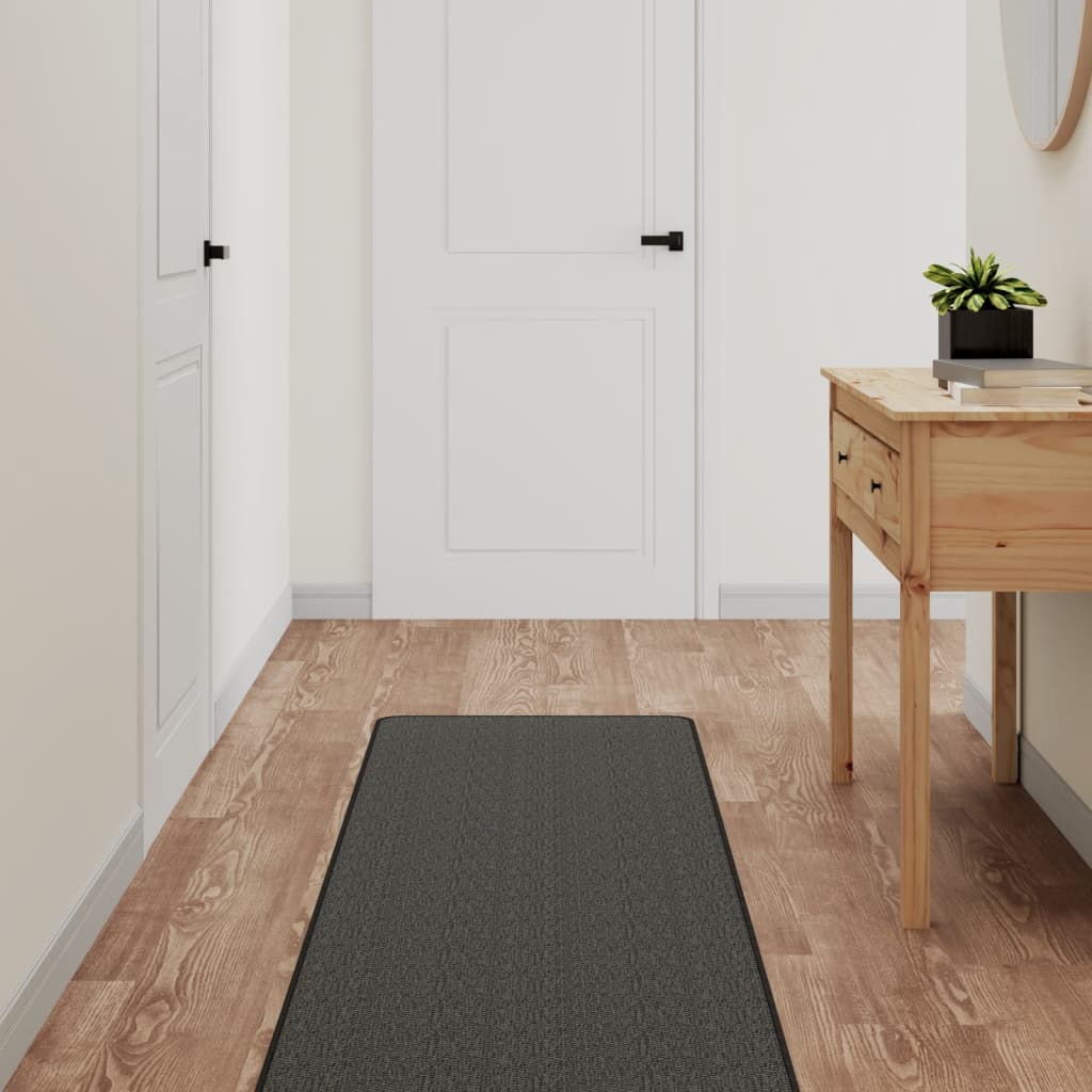 Tapijtloper 50x150 cm sisal-look antracietkleurig is nu te koop bij PeponiXL, paradijselijk wonen!