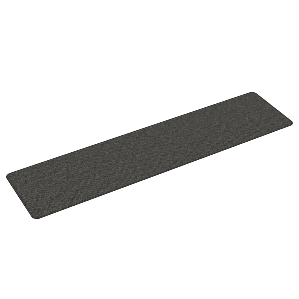Tapijtloper 50x200 cm sisal-look antracietkleurig is nu te koop bij PeponiXL, paradijselijk wonen!