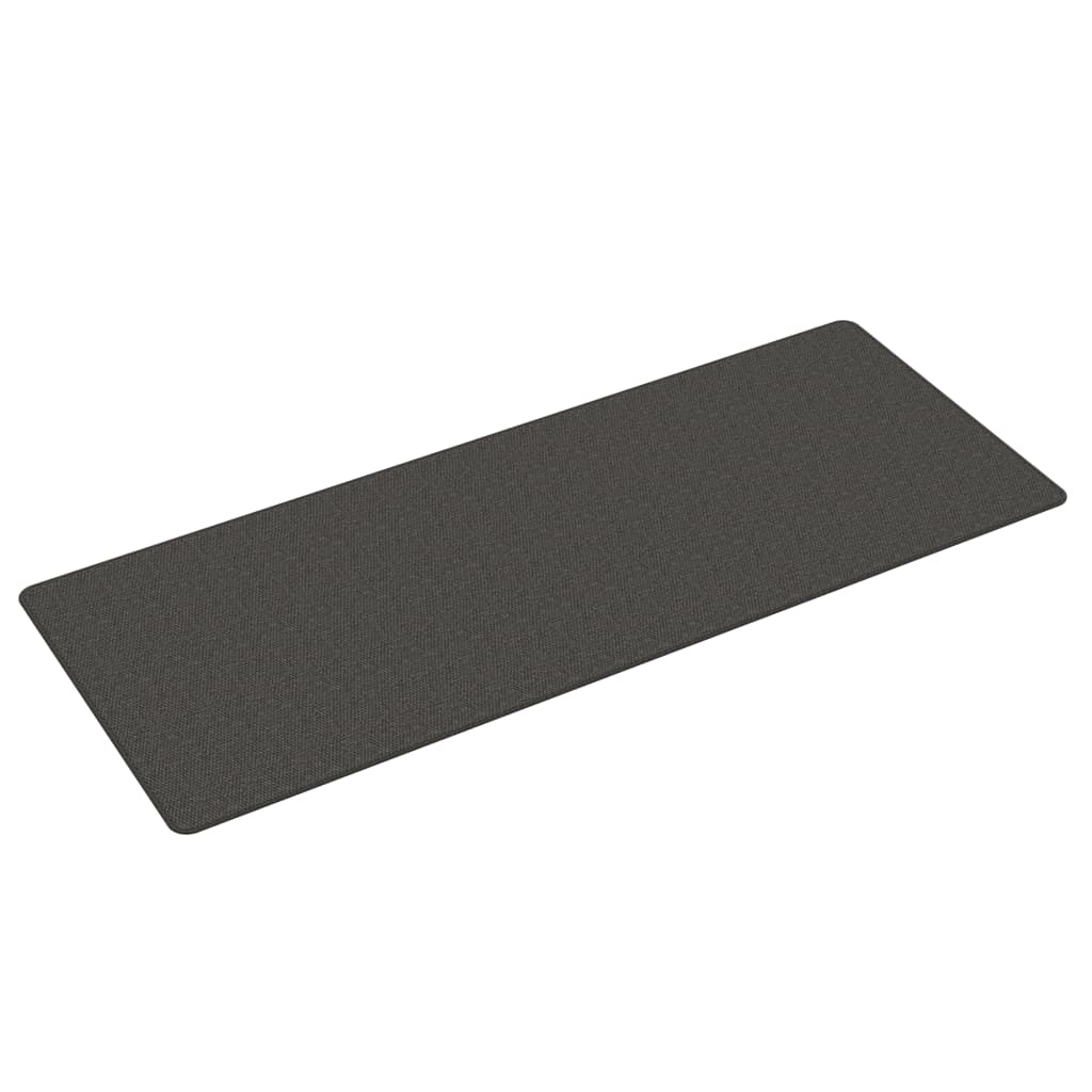 Tapijtloper 80x200 cm sisal-look antracietkleurig is nu te koop bij PeponiXL, paradijselijk wonen!