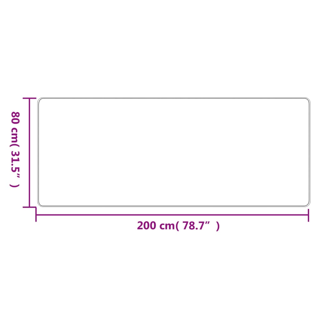 Tapijtloper 80x200 cm sisal-look antracietkleurig is nu te koop bij PeponiXL, paradijselijk wonen!