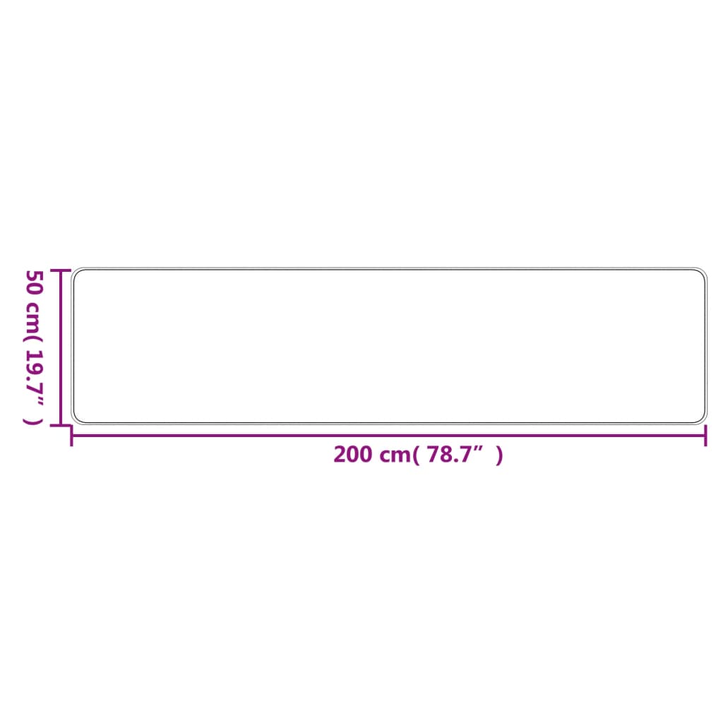 Tapijtloper 50x200 cm sisal-look zandkleurig is nu te koop bij PeponiXL, paradijselijk wonen!