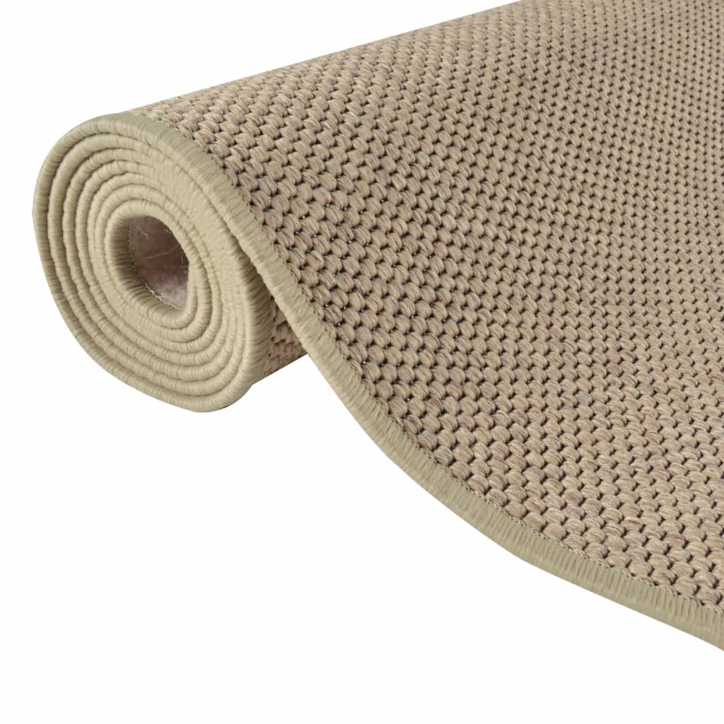 Tapijtloper 50x250 cm sisal-look zandkleurig is nu te koop bij PeponiXL, paradijselijk wonen!