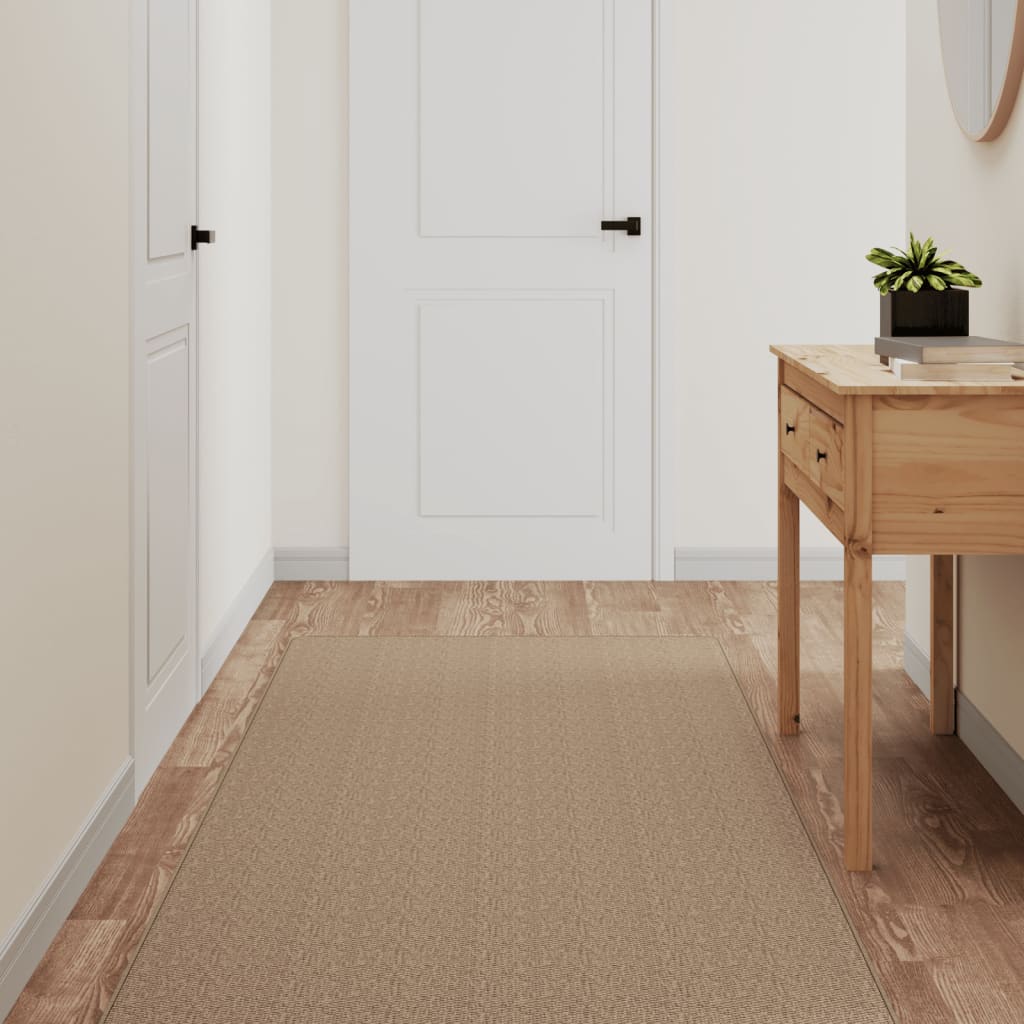 Tapijtloper 80x400 cm sisal-look zandkleurig is nu te koop bij PeponiXL, paradijselijk wonen!