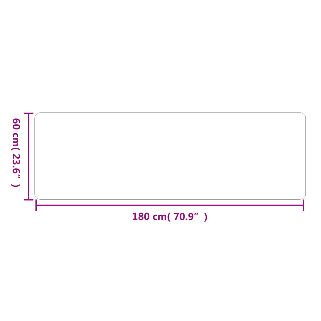 Tapijtloper 60x180 cm grijs