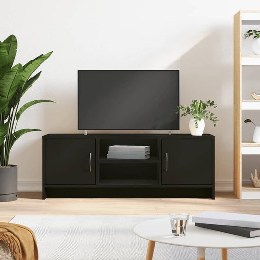 Tv-meubel 102x30x37,5 cm bewerkt hout zwart is nu te koop bij PeponiXL, paradijselijk wonen!