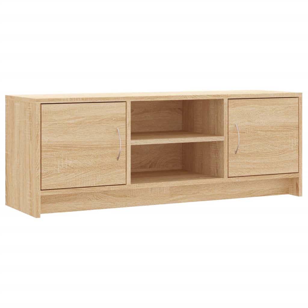 Tv-meubel 102x30x37,5 cm bewerkt hout sonoma eikenkleurig is nu te koop bij PeponiXL, paradijselijk wonen!