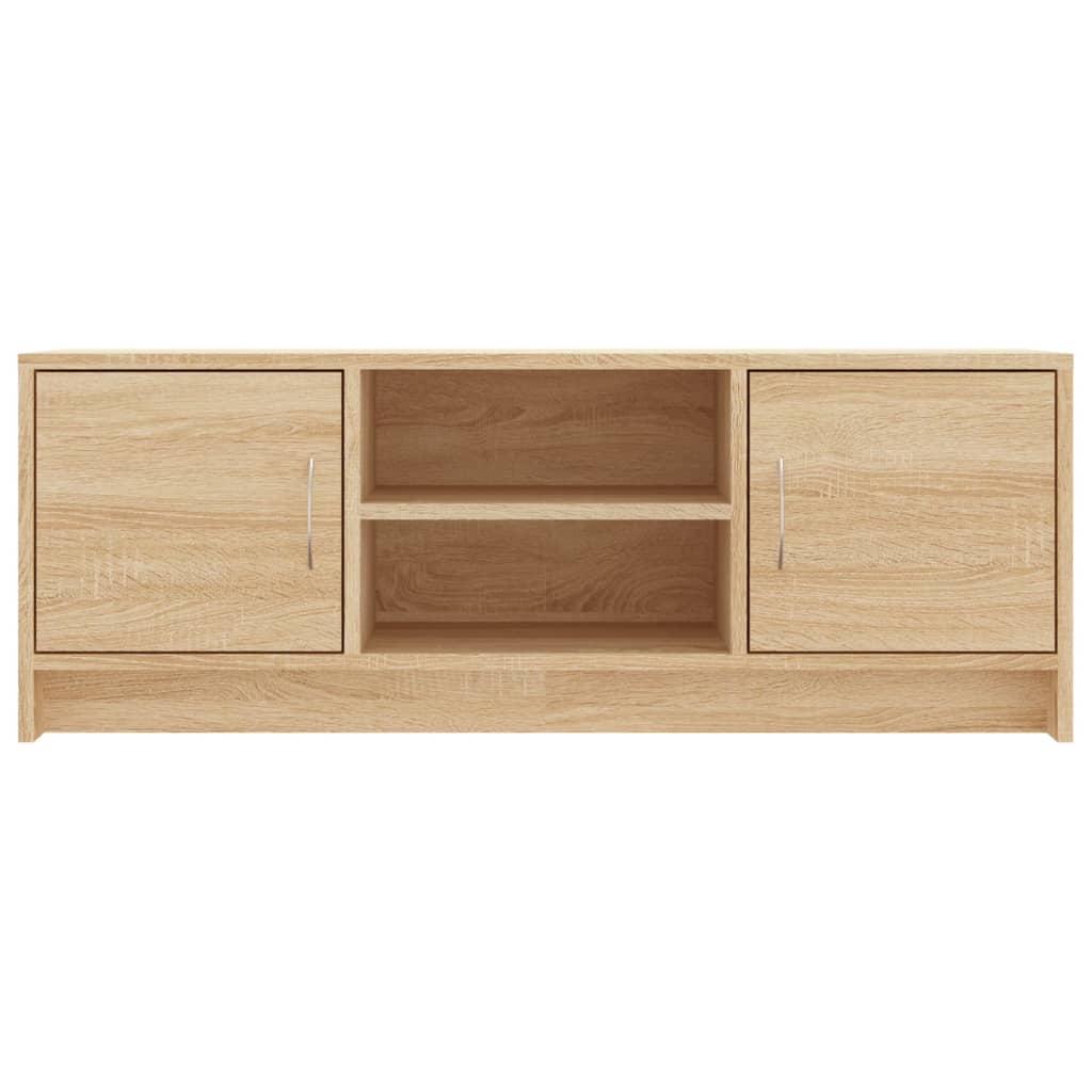 Tv-meubel 102x30x37,5 cm bewerkt hout sonoma eikenkleurig is nu te koop bij PeponiXL, paradijselijk wonen!