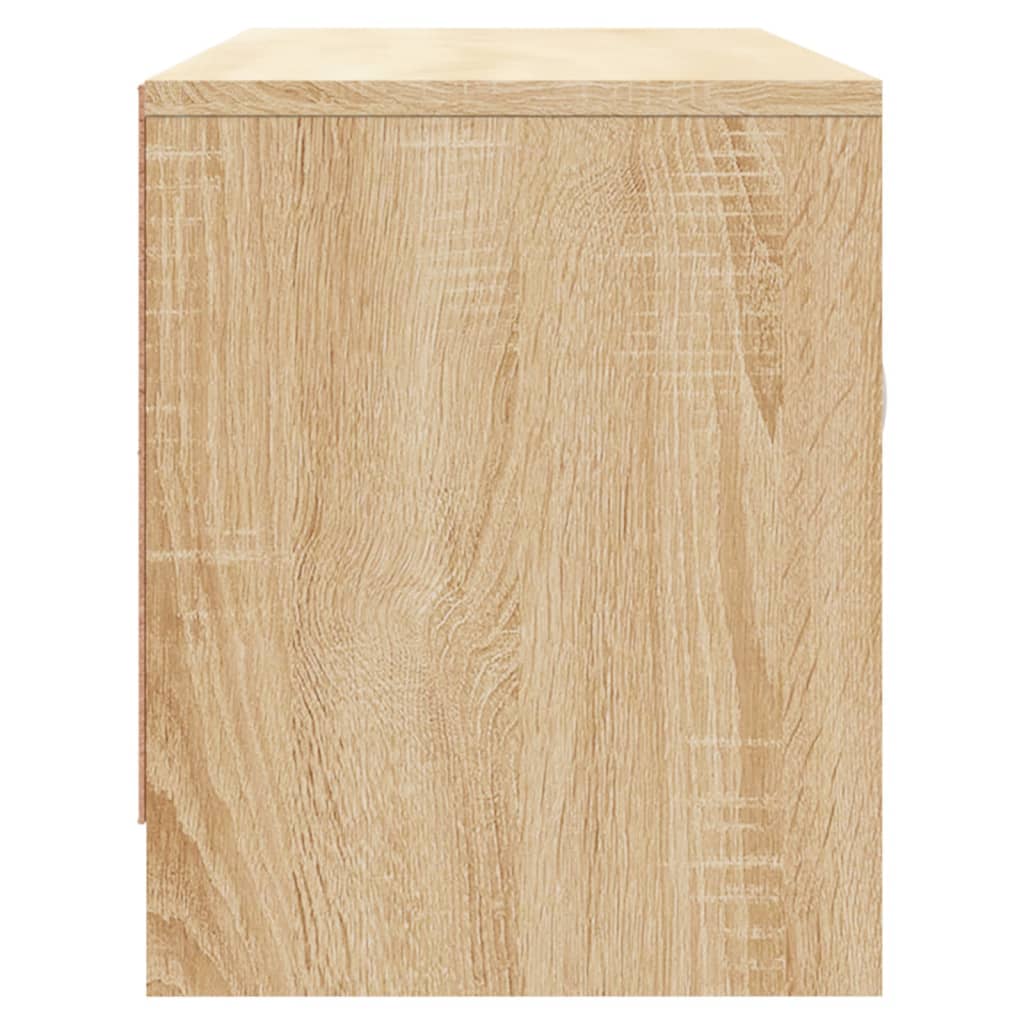 Tv-meubel 102x30x37,5 cm bewerkt hout sonoma eikenkleurig is nu te koop bij PeponiXL, paradijselijk wonen!