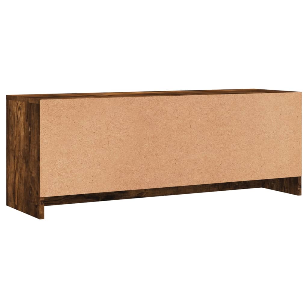 Tv-meubel 102x30x37,5 cm bewerkt hout gerookt eikenkleurig is nu te koop bij PeponiXL, paradijselijk wonen!