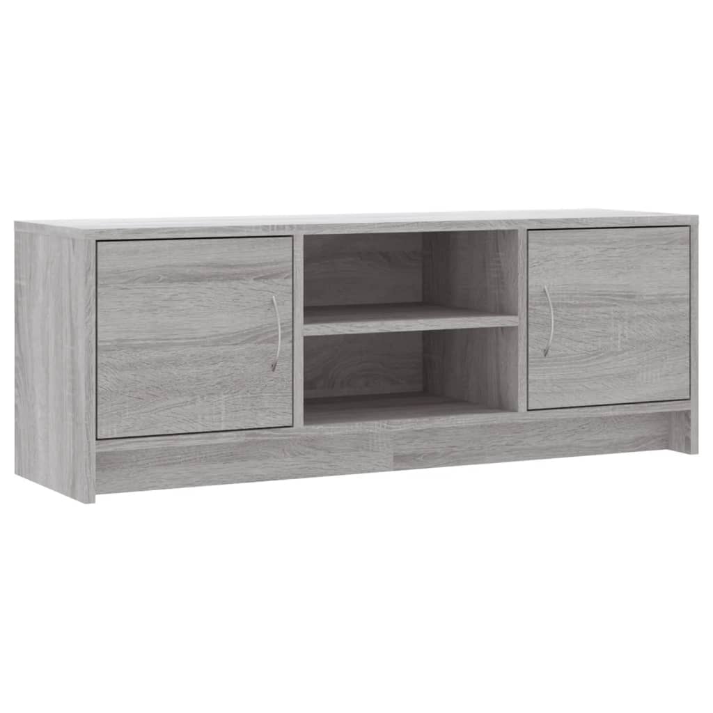 Tv-meubel 102x30x37,5 cm bewerkt hout grijs sonoma eikenkleurig is nu te koop bij PeponiXL, paradijselijk wonen!