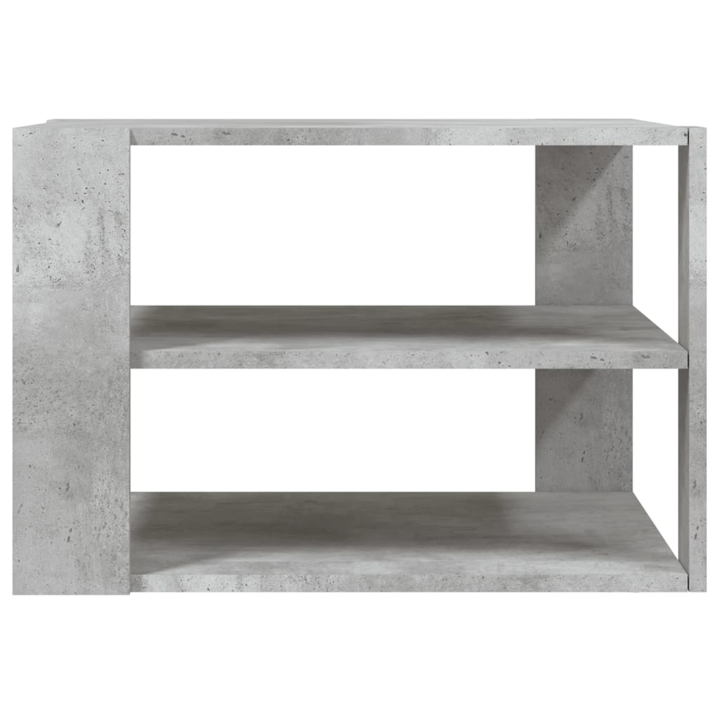 Salontafel 58x58x40 cm bewerkt hout betongrijs is nu te koop bij PeponiXL, paradijselijk wonen!