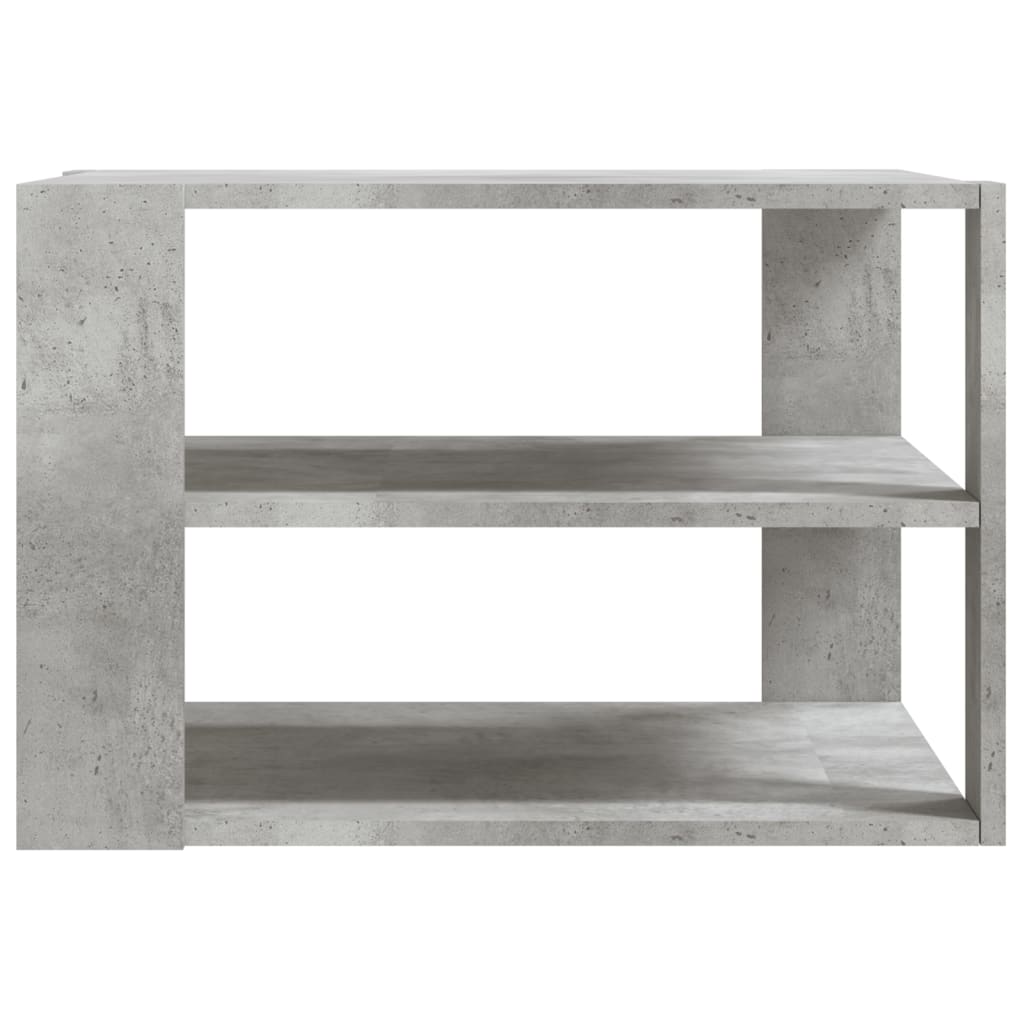 Salontafel 58x58x40 cm bewerkt hout betongrijs is nu te koop bij PeponiXL, paradijselijk wonen!