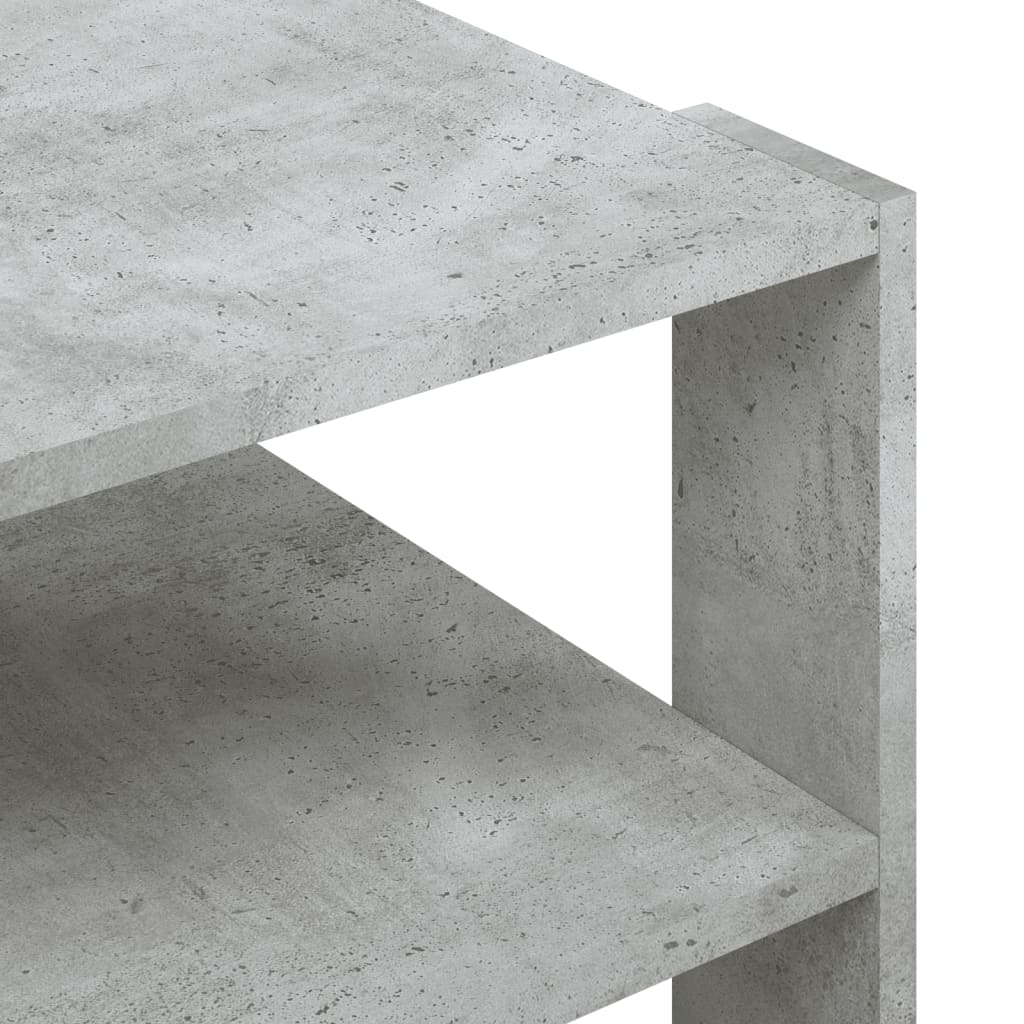 Salontafel 58x58x40 cm bewerkt hout betongrijs is nu te koop bij PeponiXL, paradijselijk wonen!