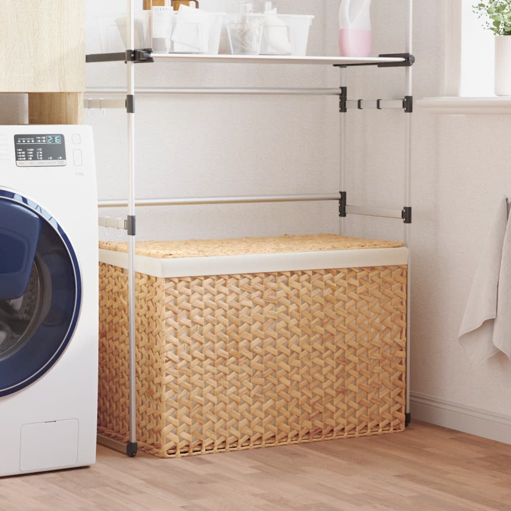 Wasmand met 3 vakken 75x42,5x52 cm waterhyacint is nu te koop bij PeponiXL, paradijselijk wonen!
