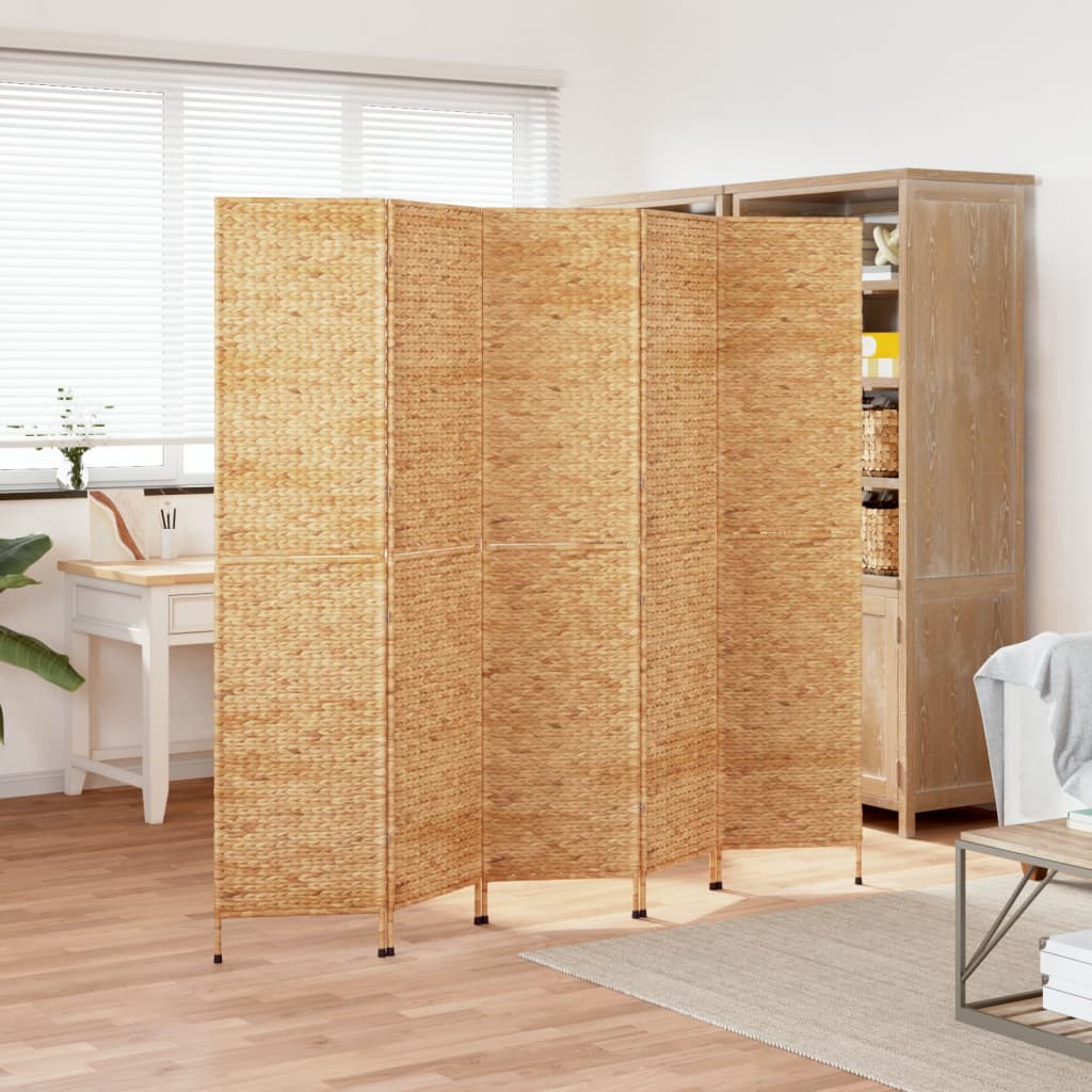 Kamerscherm met 5 panelen 205x180 cm waterhyacint is nu te koop bij PeponiXL, paradijselijk wonen!