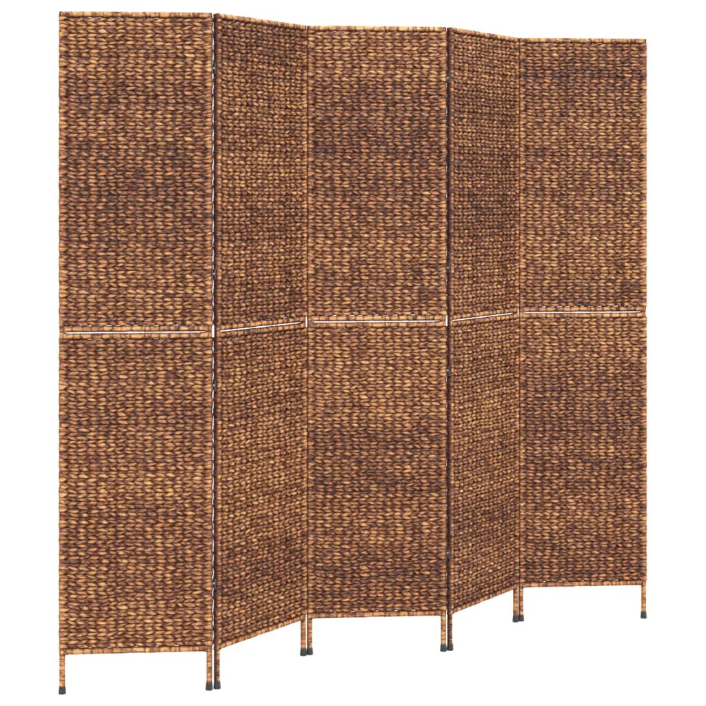 Kamerscherm met 5 panelen 205x180 cm waterhyacint bruin is nu te koop bij PeponiXL, paradijselijk wonen!