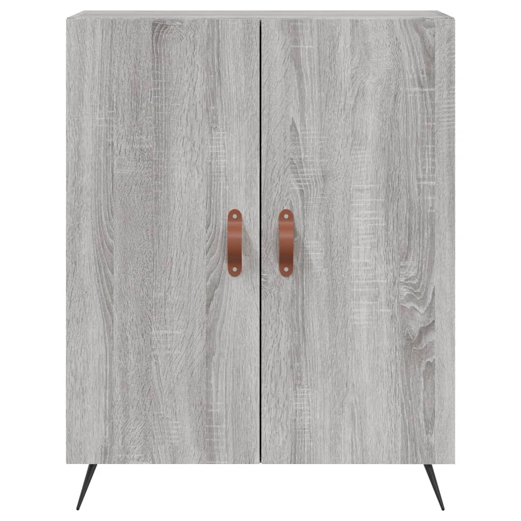 Hoge kast 69,5x34x180 cm bewerkt hout grijs sonoma eikenkleurig is nu te koop bij PeponiXL, paradijselijk wonen!