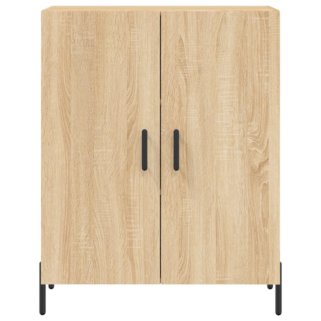 Hoge kast 69,5x34x180 cm bewerkt hout sonoma eikenkleurig is nu te koop bij PeponiXL, paradijselijk wonen!