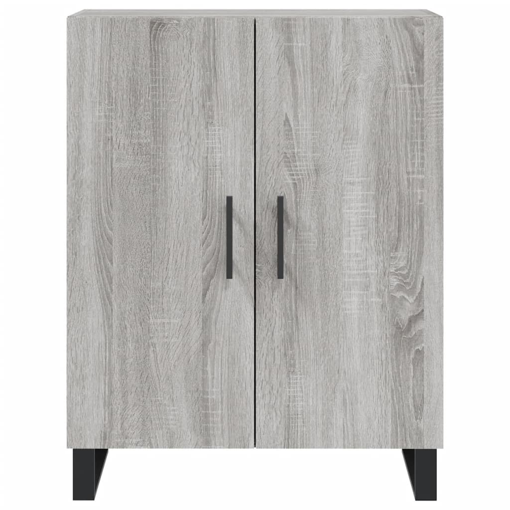 Hoge kast 69,5x34x180 cm bewerkt hout grijs sonoma eikenkleurig is nu te koop bij PeponiXL, paradijselijk wonen!