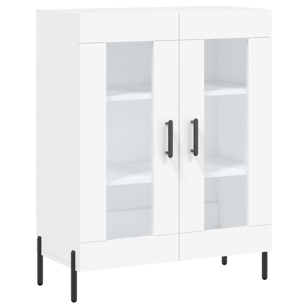 Hoge kast 69,5x34x180 cm bewerkt hout wit is nu te koop bij PeponiXL, paradijselijk wonen!
