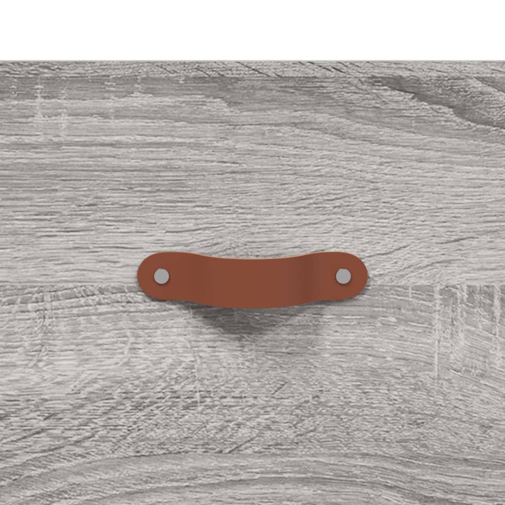 Hoge kast 69,5x34x180 cm bewerkt hout grijs sonoma eikenkleurig is nu te koop bij PeponiXL, paradijselijk wonen!