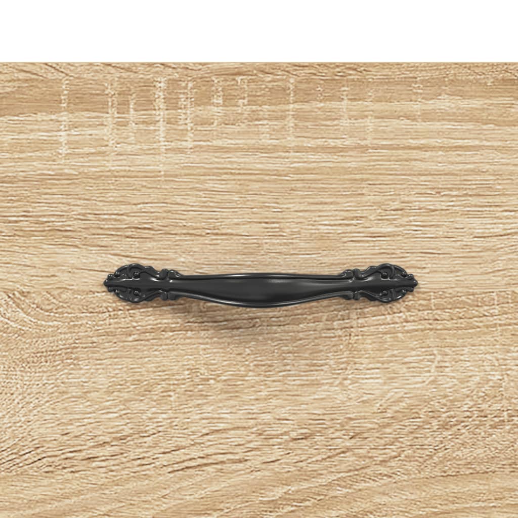Hoge kast 69,5x34x180 cm bewerkt hout sonoma eikenkleurig is nu te koop bij PeponiXL, paradijselijk wonen!