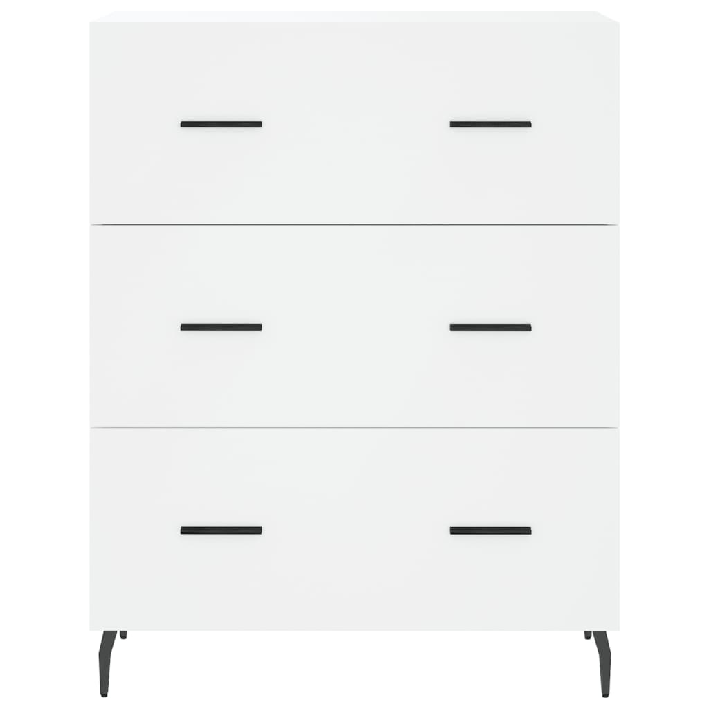 Hoge kast 69,5x34x180 cm bewerkt hout wit is nu te koop bij PeponiXL, paradijselijk wonen!