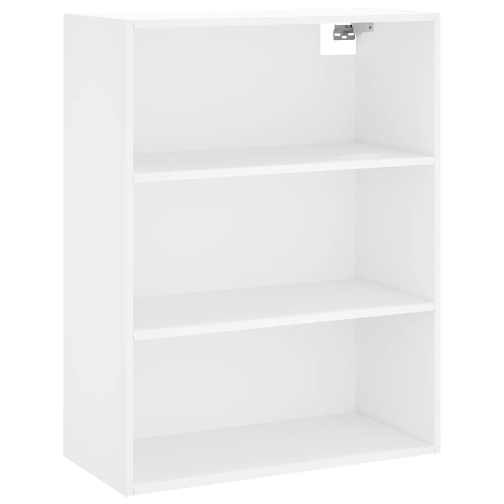 Hoge kast 69,5x34x180 cm bewerkt hout wit is nu te koop bij PeponiXL, paradijselijk wonen!