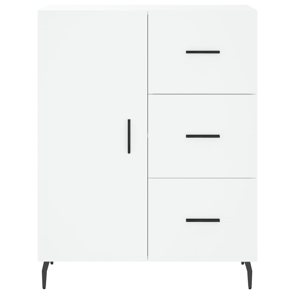 Hoge kast 69,5x34x180 cm bewerkt hout wit is nu te koop bij PeponiXL, paradijselijk wonen!