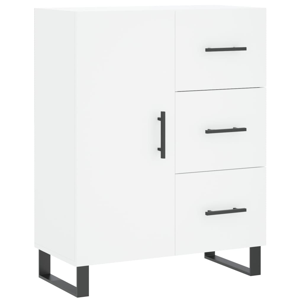 Hoge kast 69,5x34x180 cm bewerkt hout wit is nu te koop bij PeponiXL, paradijselijk wonen!