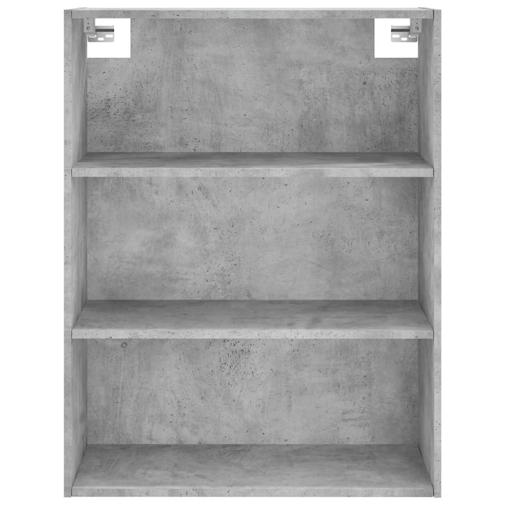 Hoge kast 69,5x34x180 cm bewerkt hout betongrijs is nu te koop bij PeponiXL, paradijselijk wonen!