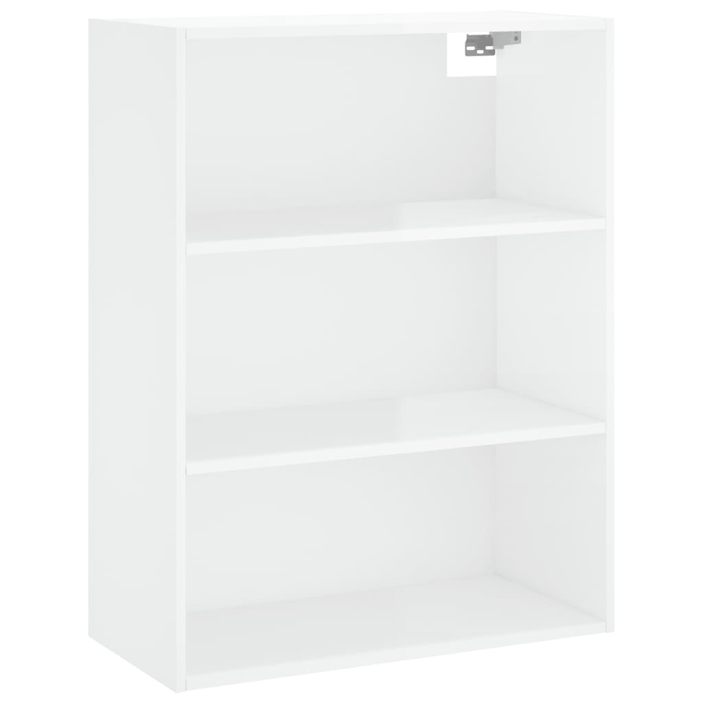 Hoge kast 69,5x32,5x180 cm bewerkt hout hoogglans wit is nu te koop bij PeponiXL, paradijselijk wonen!
