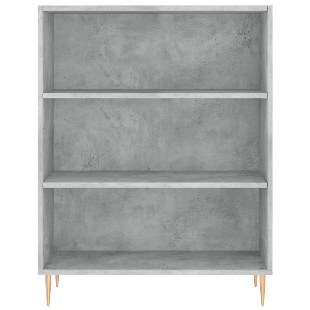 Hoge kast 69,5x32,5x180 cm bewerkt hout betongrijs is nu te koop bij PeponiXL, paradijselijk wonen!