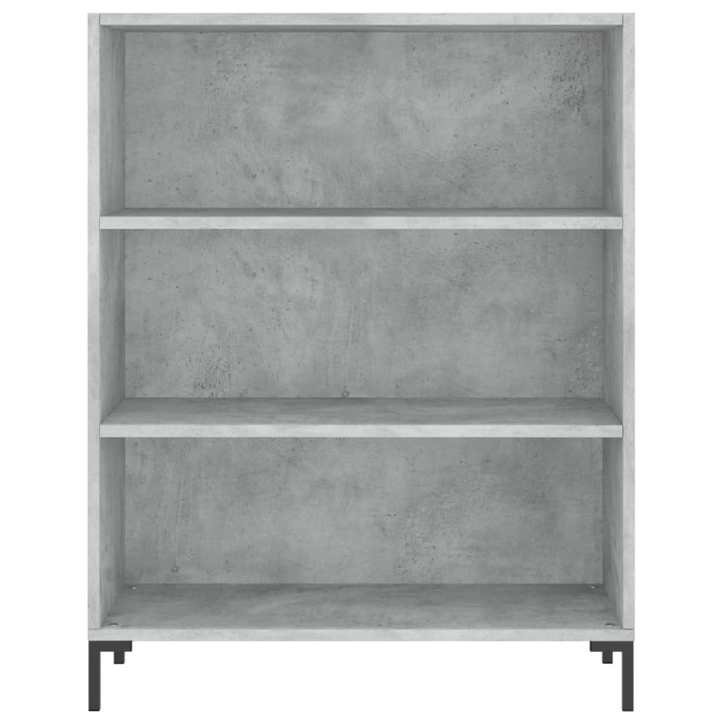 Hoge kast 69,5x32,5x180 cm bewerkt hout betongrijs is nu te koop bij PeponiXL, paradijselijk wonen!