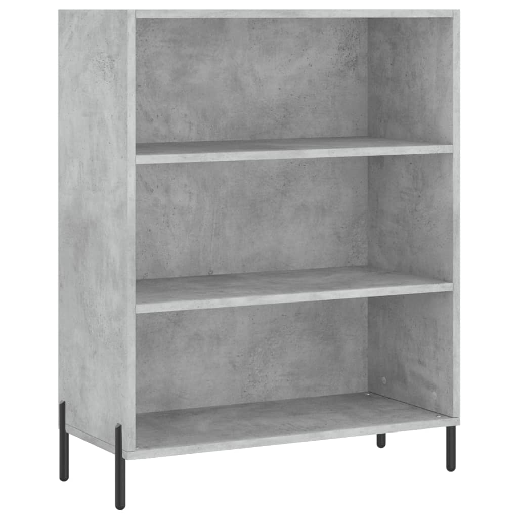 Hoge kast 69,5x32,5x180 cm bewerkt hout betongrijs is nu te koop bij PeponiXL, paradijselijk wonen!