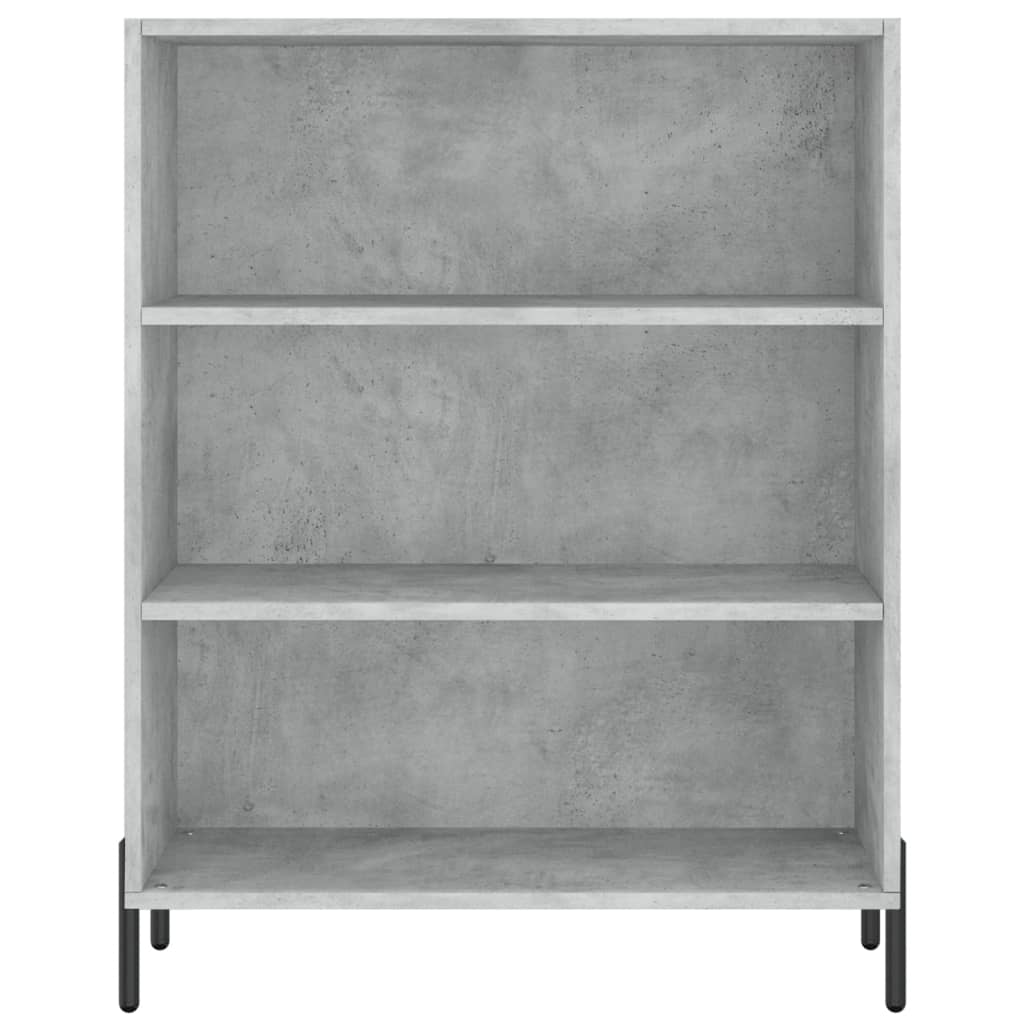 Hoge kast 69,5x32,5x180 cm bewerkt hout betongrijs is nu te koop bij PeponiXL, paradijselijk wonen!