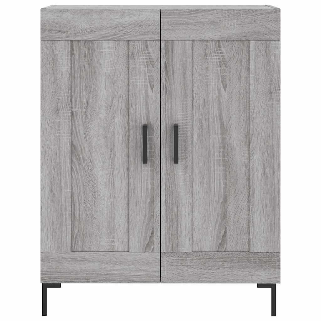 Hoge kast 69,5x34x180 cm bewerkt hout grijs sonoma eikenkleurig is nu te koop bij PeponiXL, paradijselijk wonen!