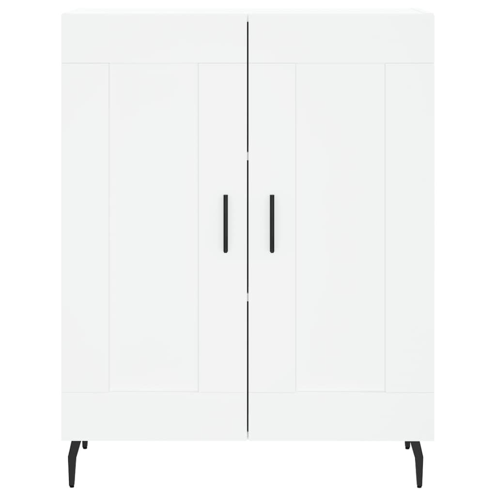 Hoge kast 69,5x34x180 cm bewerkt hout wit is nu te koop bij PeponiXL, paradijselijk wonen!