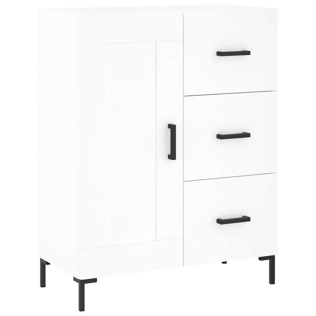 Hoge kast 69,5x34x180 cm bewerkt hout wit is nu te koop bij PeponiXL, paradijselijk wonen!