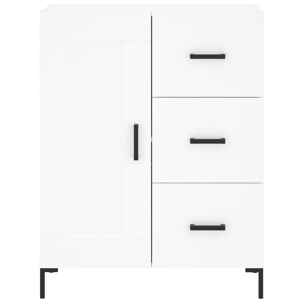 Hoge kast 69,5x34x180 cm bewerkt hout wit is nu te koop bij PeponiXL, paradijselijk wonen!