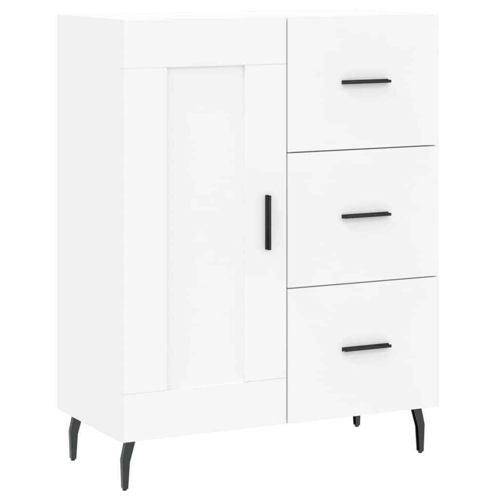 Hoge kast 69,5x34x180 cm bewerkt hout wit is nu te koop bij PeponiXL, paradijselijk wonen!
