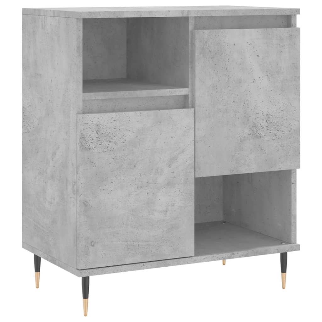 Dressoirs 2 st bewerkt hout betongrijs is nu te koop bij PeponiXL, paradijselijk wonen!